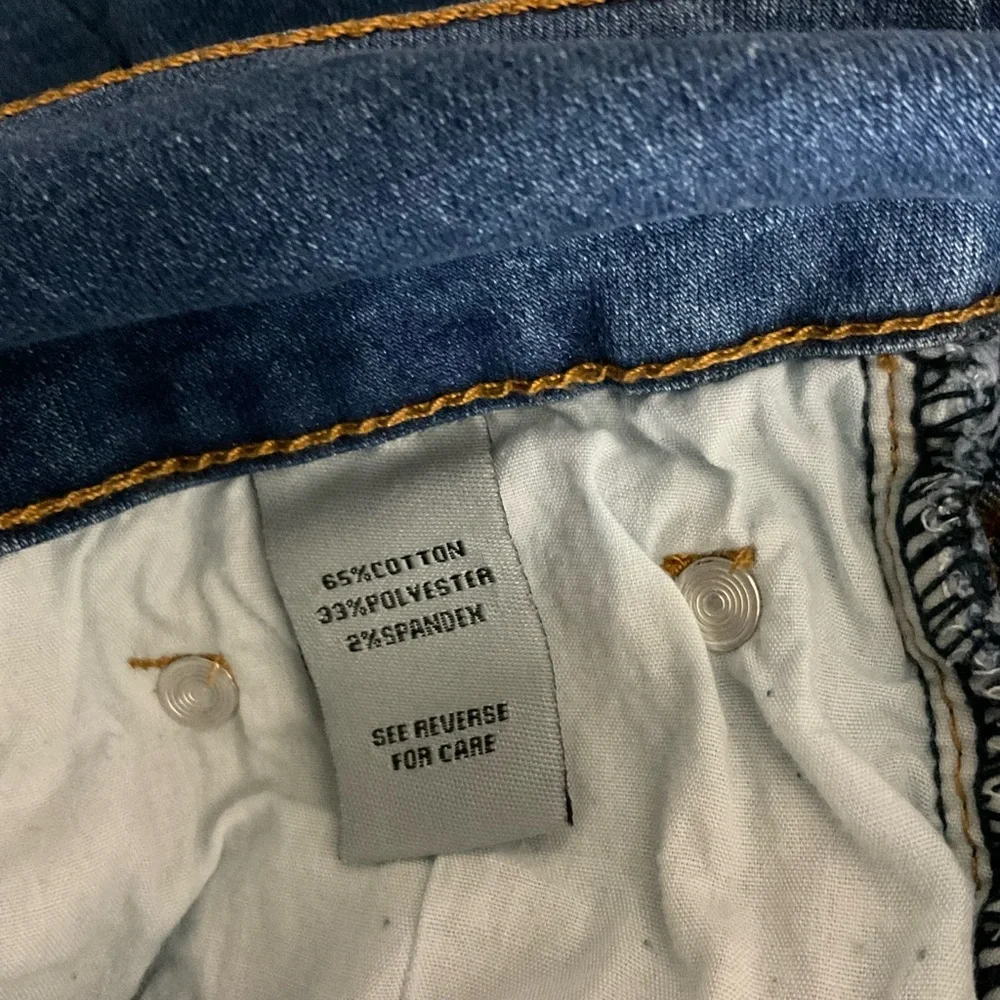 J. Jill Cargo Loose Fit Bermuda Denim‎ Shorts Size 6 Blue